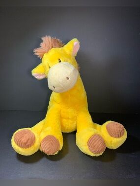 Giggle Scape Brown Yellow Giraffe Plush Sitting 14" Soft Stuffed Target 2024